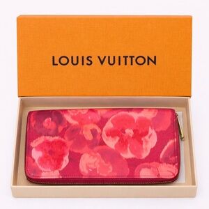 Louis Vuitton LV Zippy Monogram Vernis Ikat Patent Leather Continental Wallet